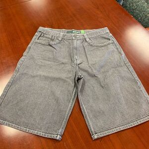 MLife Gray Long Denim Shorts sz 44 EUC